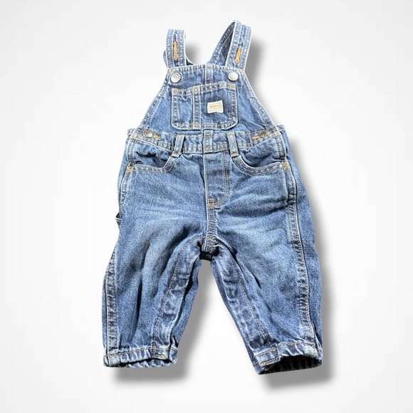 Old Navy Blue Denim Overalls - Picture 1 of 4